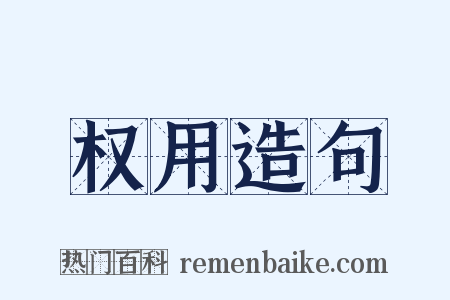 权用造句是什么意思的图片